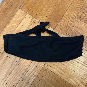 Black bandeau bikini top size 6